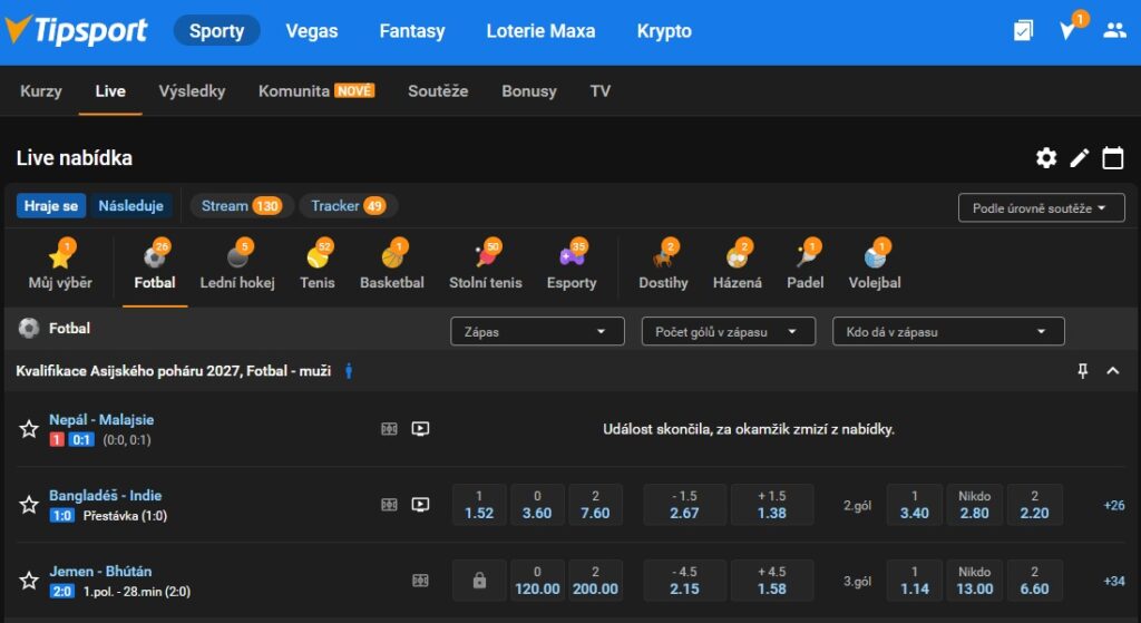 Jak začít s Tipsport LIVE?