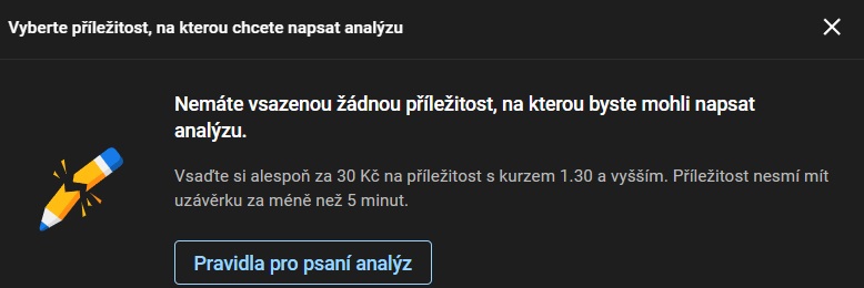 Jak psát analýzy na Tipsportu? Jak psát analýzy na Tipsportu?