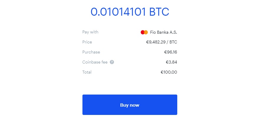 Coinbase dokončení nákupu