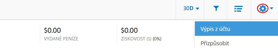 eToro výpis z účtu