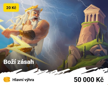 Náhled online losu Boží zásah ve Fortuně s cenou 20 Kč