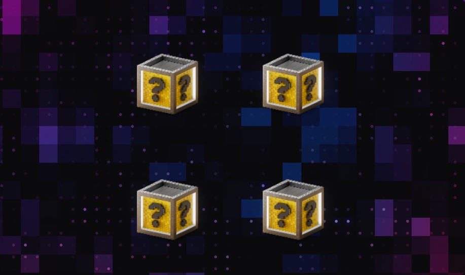 Výběr jednoho ze čtyř boxů ve Fortuna Lucky Box