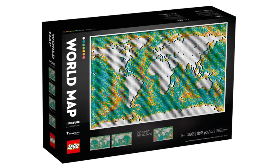 LEGO mapa světa