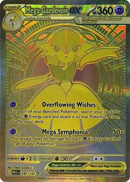 Mega Gardevoir ex gold Mega Evolution