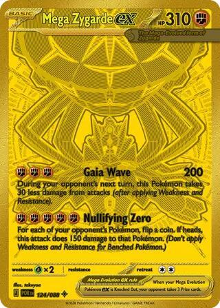 Mega Zygarde ex gold Perfect Order