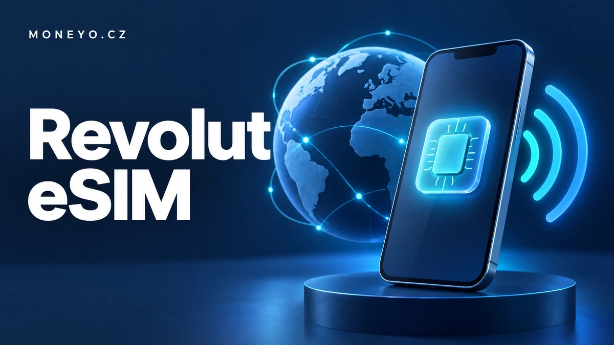 Revolut eSIM – redakční ilustrace Moneyo.cz