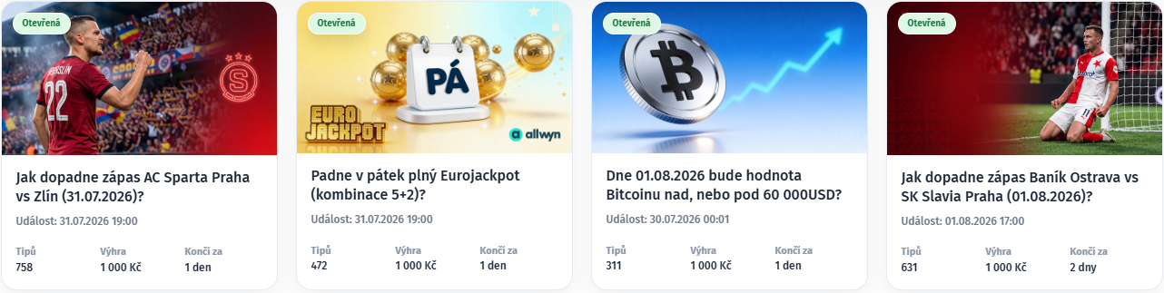 Rondo Tipovačka s bezplatnými tipy na sport, loterii a cenu bitcoinu