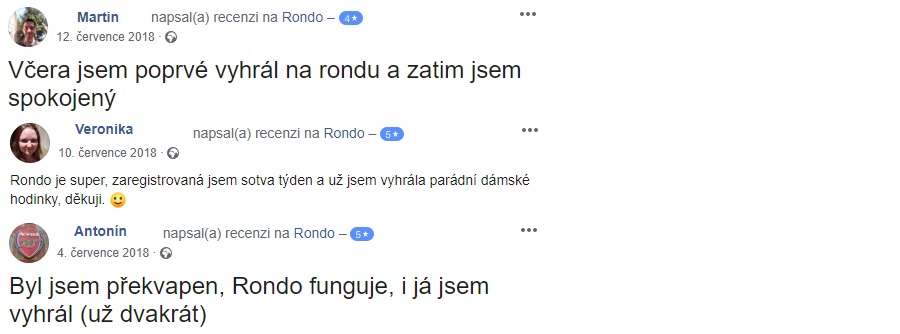 Rondo - uživatelské recenze