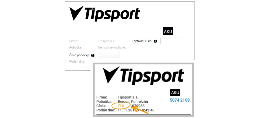 Tipsport kontrola tiketu